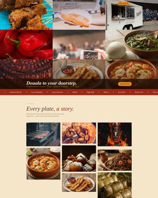 Cameroonian Cuisine Booking Website Template
