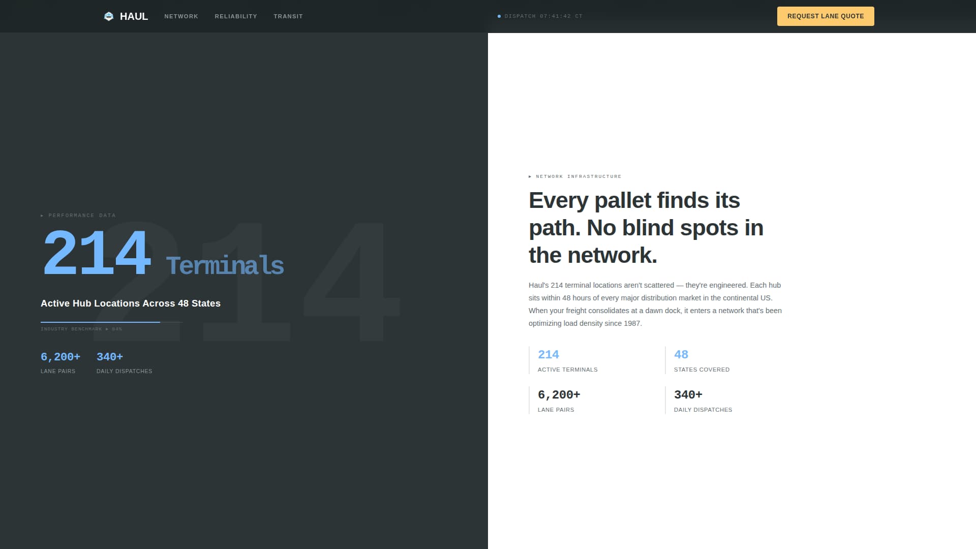 Freight & Cargo Professional Website Template