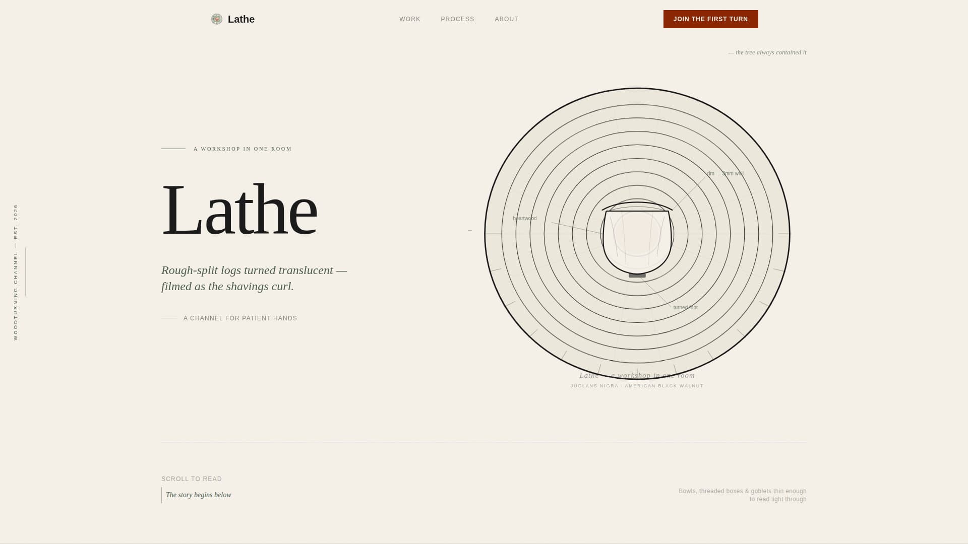 Woodturning & Lathe Work Content Pre-Launch Website Template