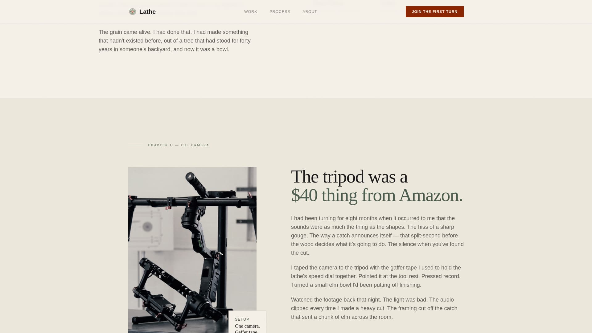 Woodturning & Lathe Work Content Pre-Launch Website Template