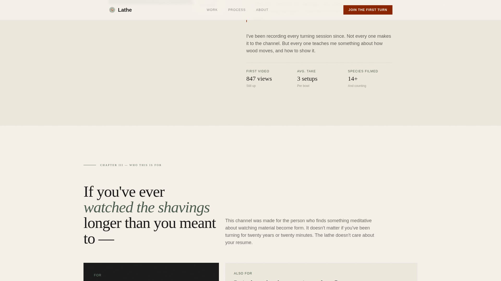Woodturning & Lathe Work Content Pre-Launch Website Template