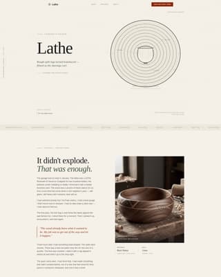 Woodturning & Lathe Work Content Pre-Launch Website Template