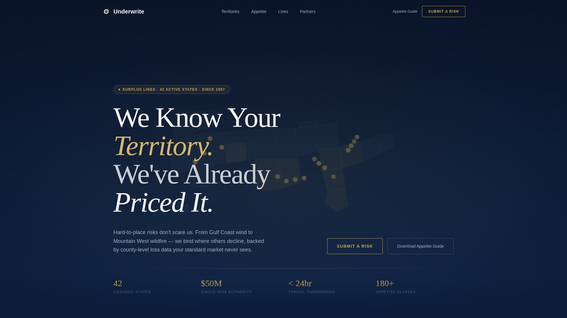 Underwriter Blog Website Template