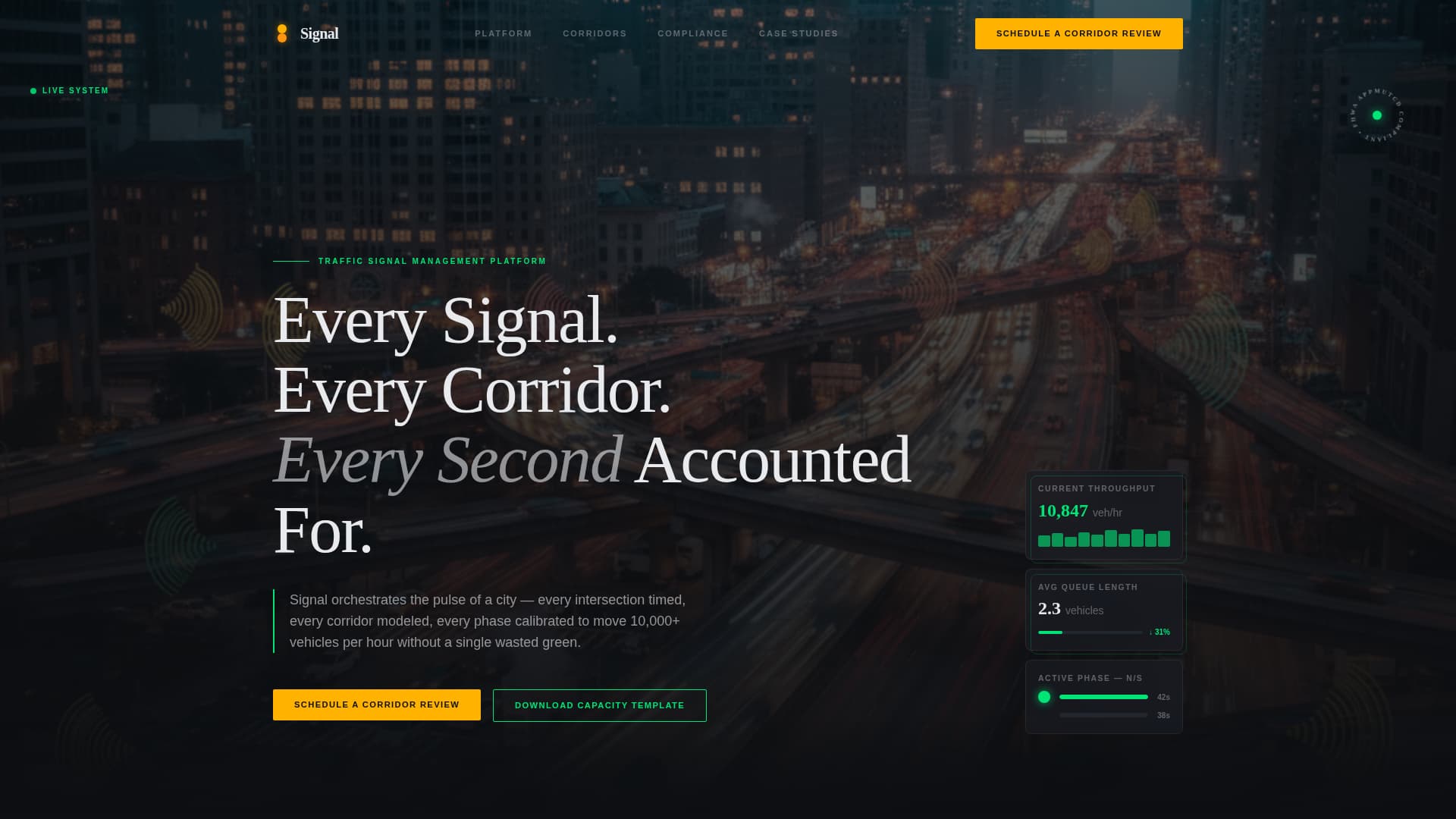 Parking & Traffic Booking Website Template