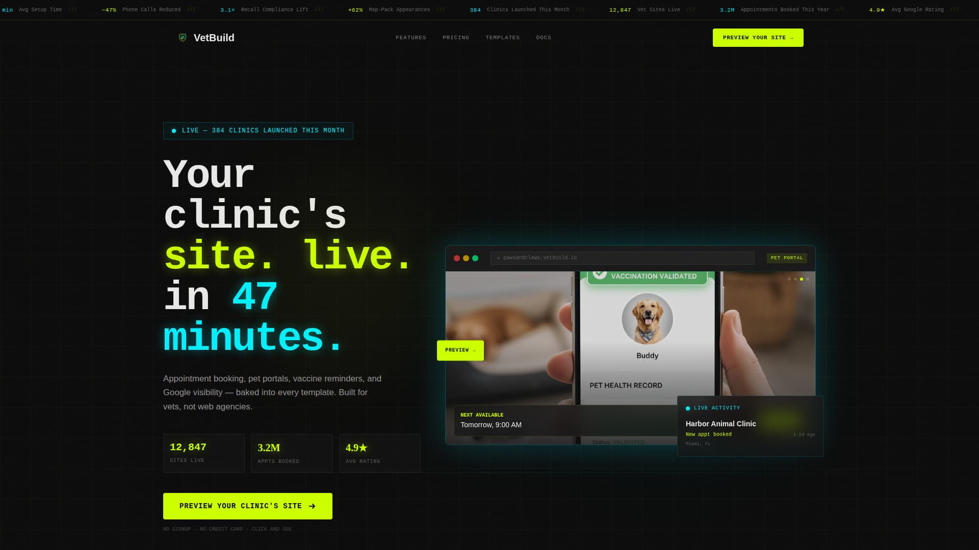 Veterinary Software & SaaS Professional Website Template