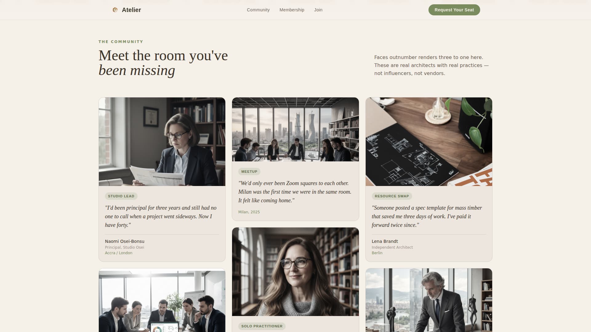 Atelier - Inspiring Architects Landing Page Template