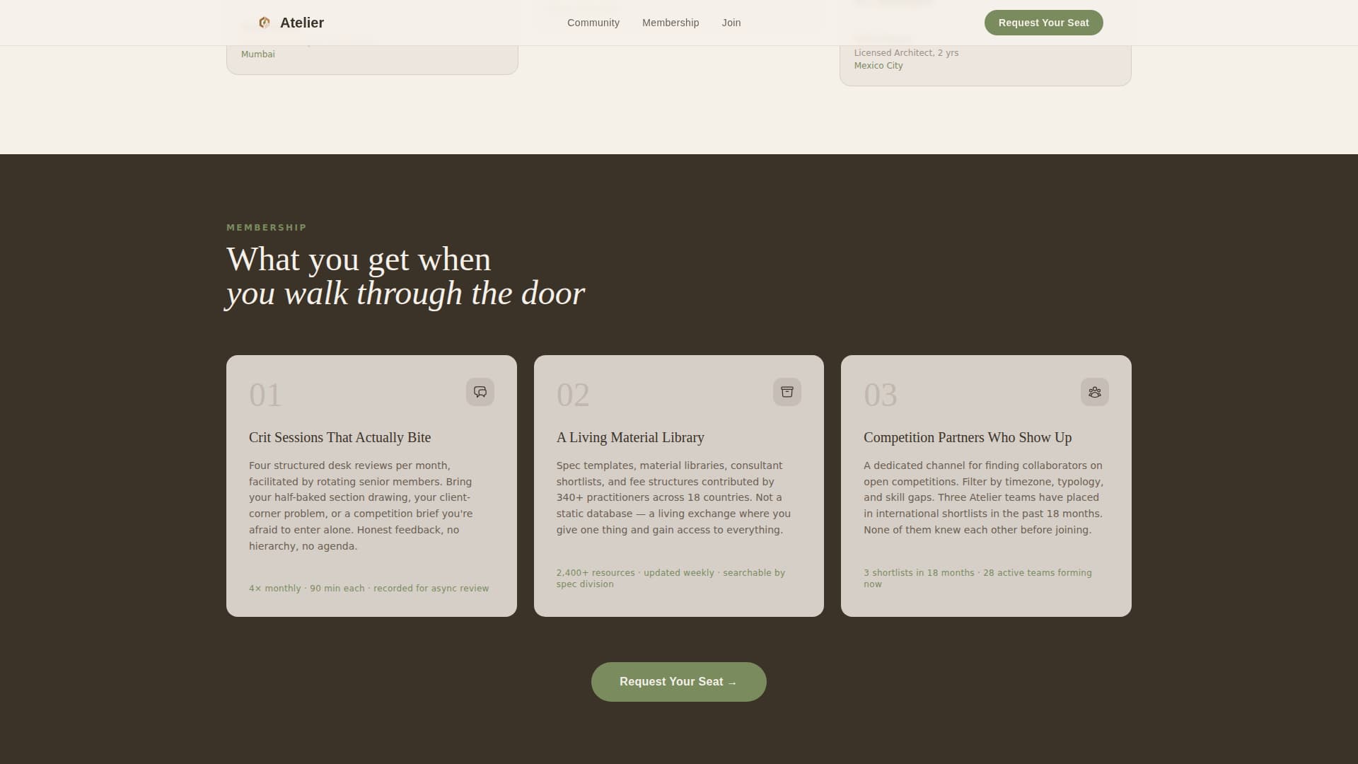 Atelier - Inspiring Architects Landing Page Template