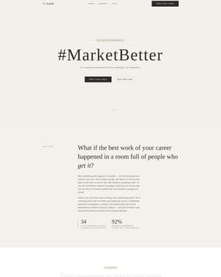 Guild - Inspiring Marketers Landing Page Template