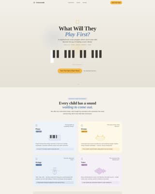 School Age (5-10) Products & Booking Website Template