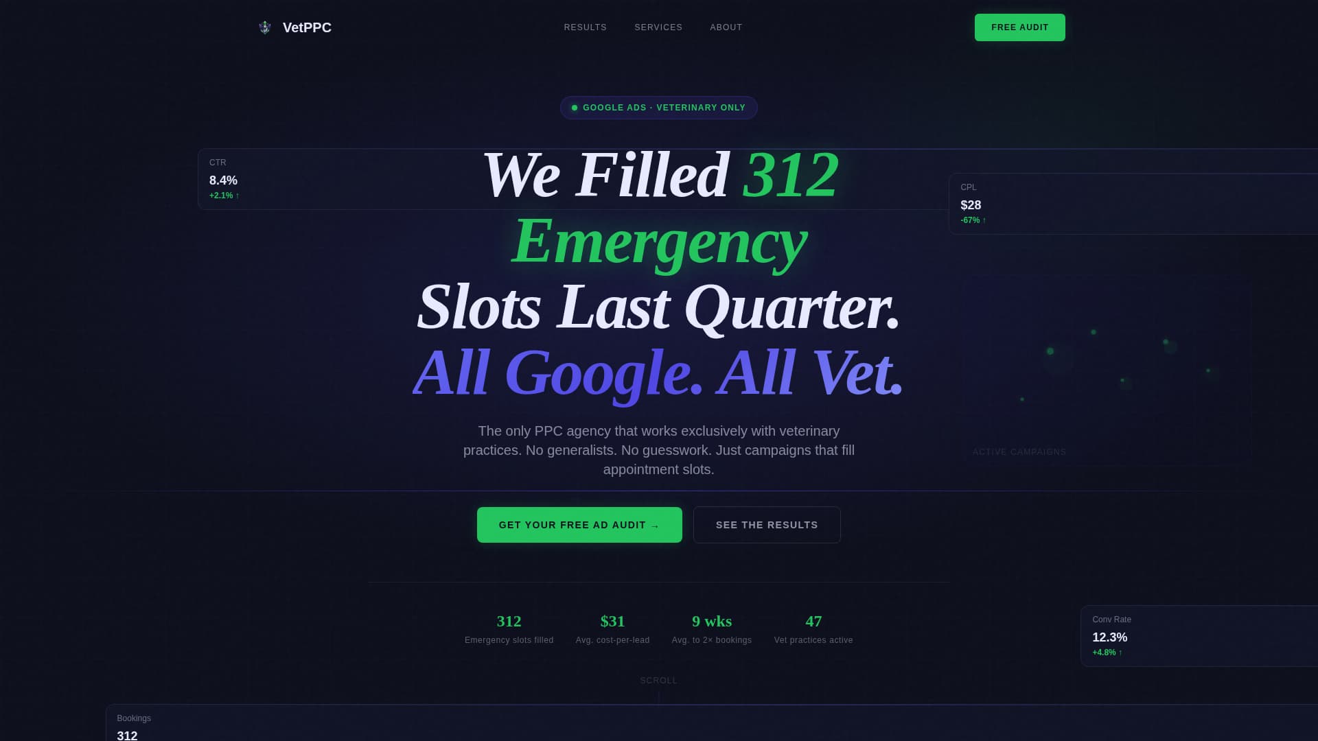 Veterinary Marketing & Agency Professional Website Template
