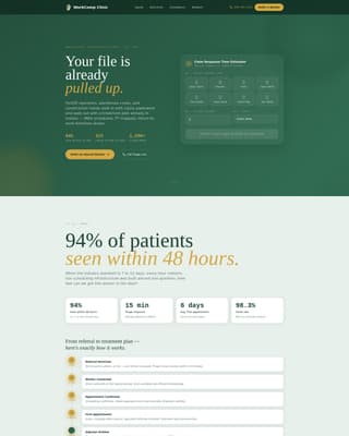Urgent Care & Walk-In Cost Calculator Website Template