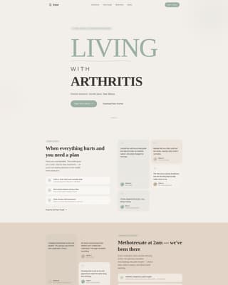 Arthritis Care Education Website Template