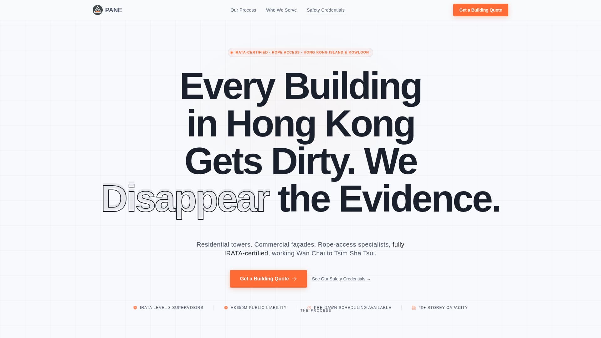 Pane - Professional Windowcleaning Landing Page Template