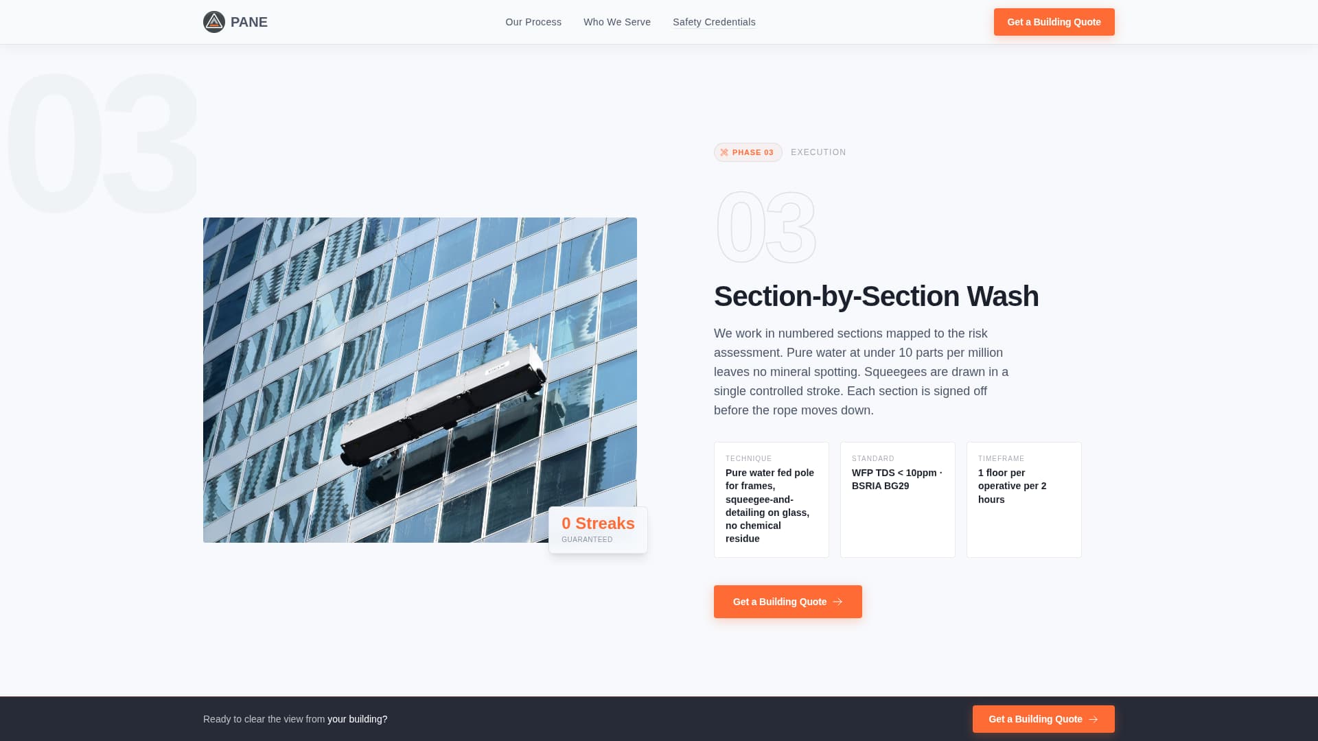 Pane - Professional Windowcleaning Landing Page Template