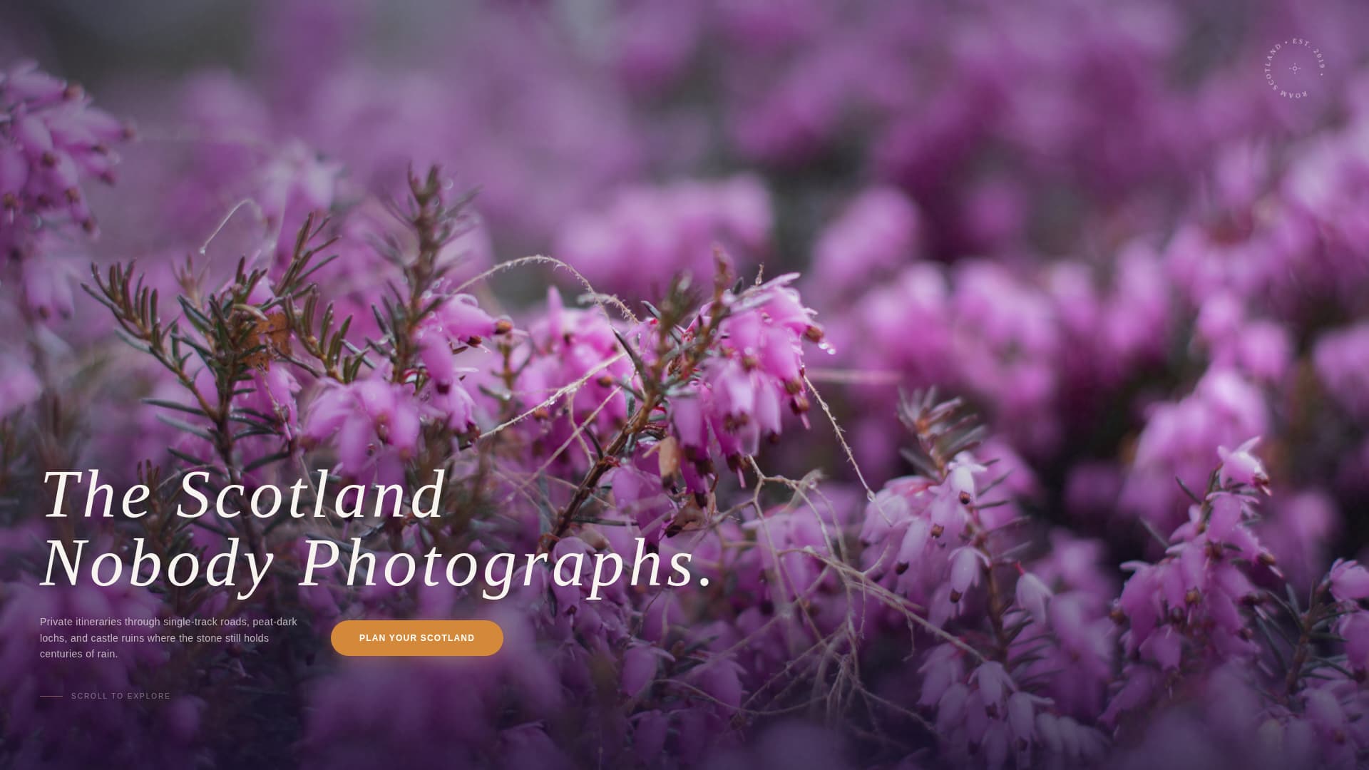 Scotland Travel Booking Website Template