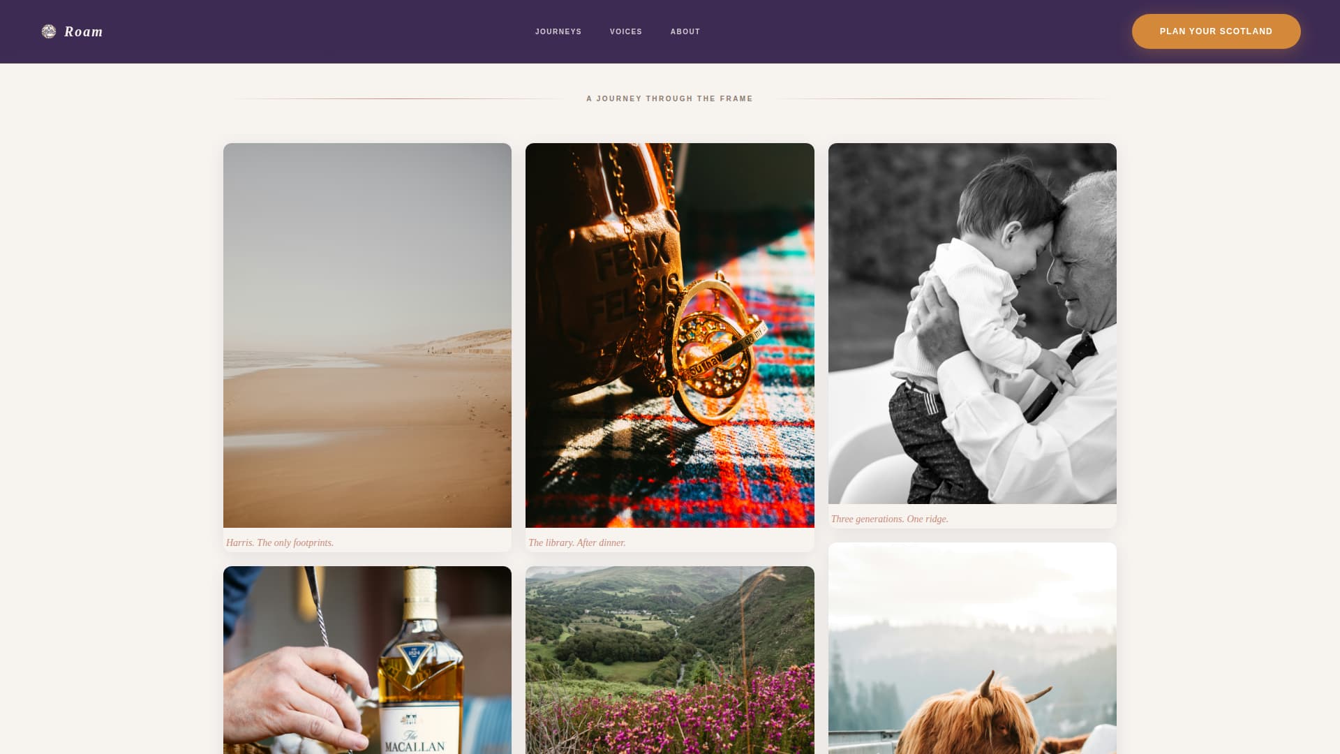 Scotland Travel Booking Website Template