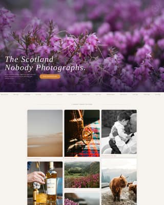 Scotland Travel Booking Website Template