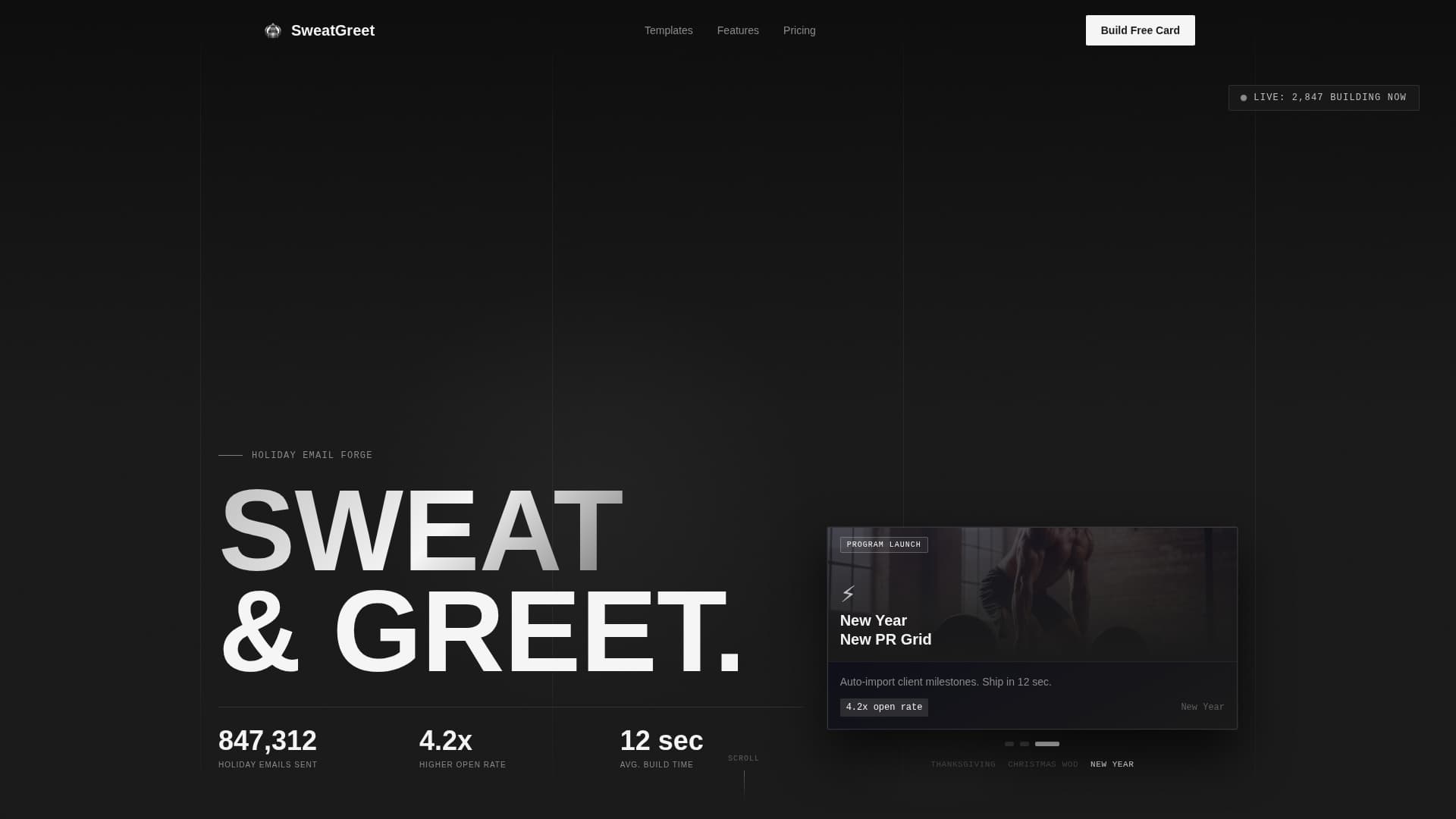 Fitness Email Marketing Directory Website Template