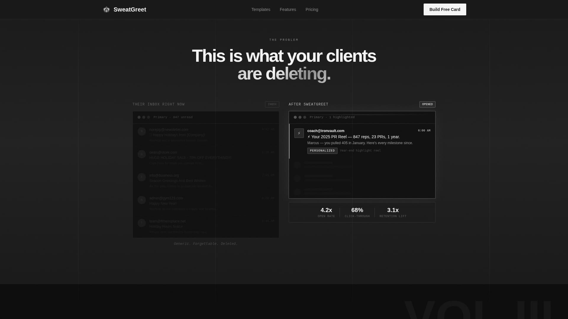 Fitness Email Marketing Directory Website Template