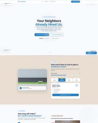 Painter Marketing Booking Website Template
