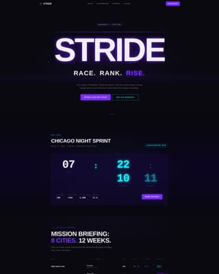 Marathon Running Reviews Website Template