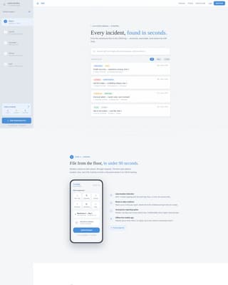Flagged - Streamlined Incidentreporting Landing Page Template
