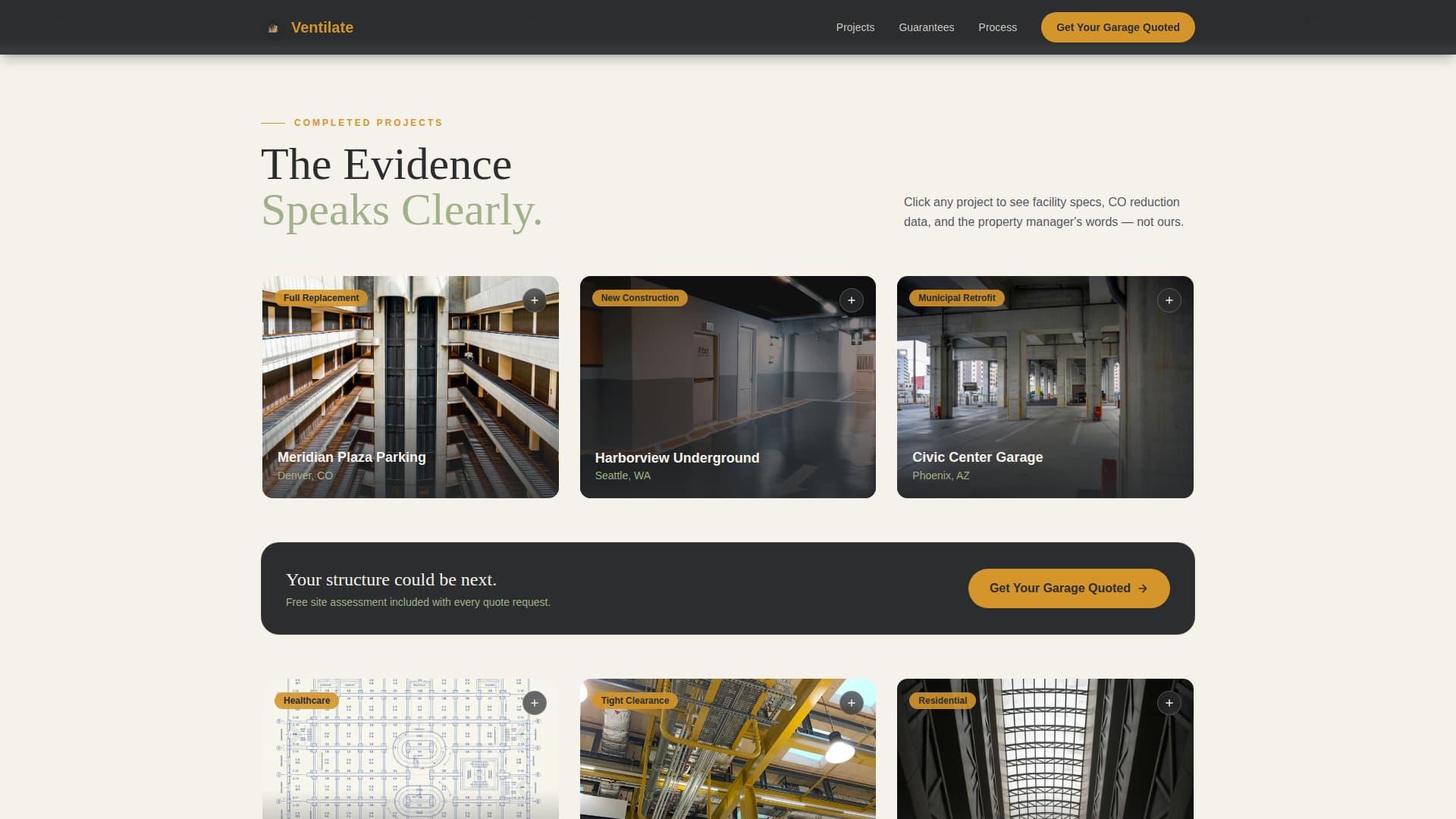 Parking Structure Construction Professional Website Template