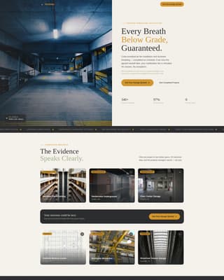 Parking Structure Construction Professional Website Template