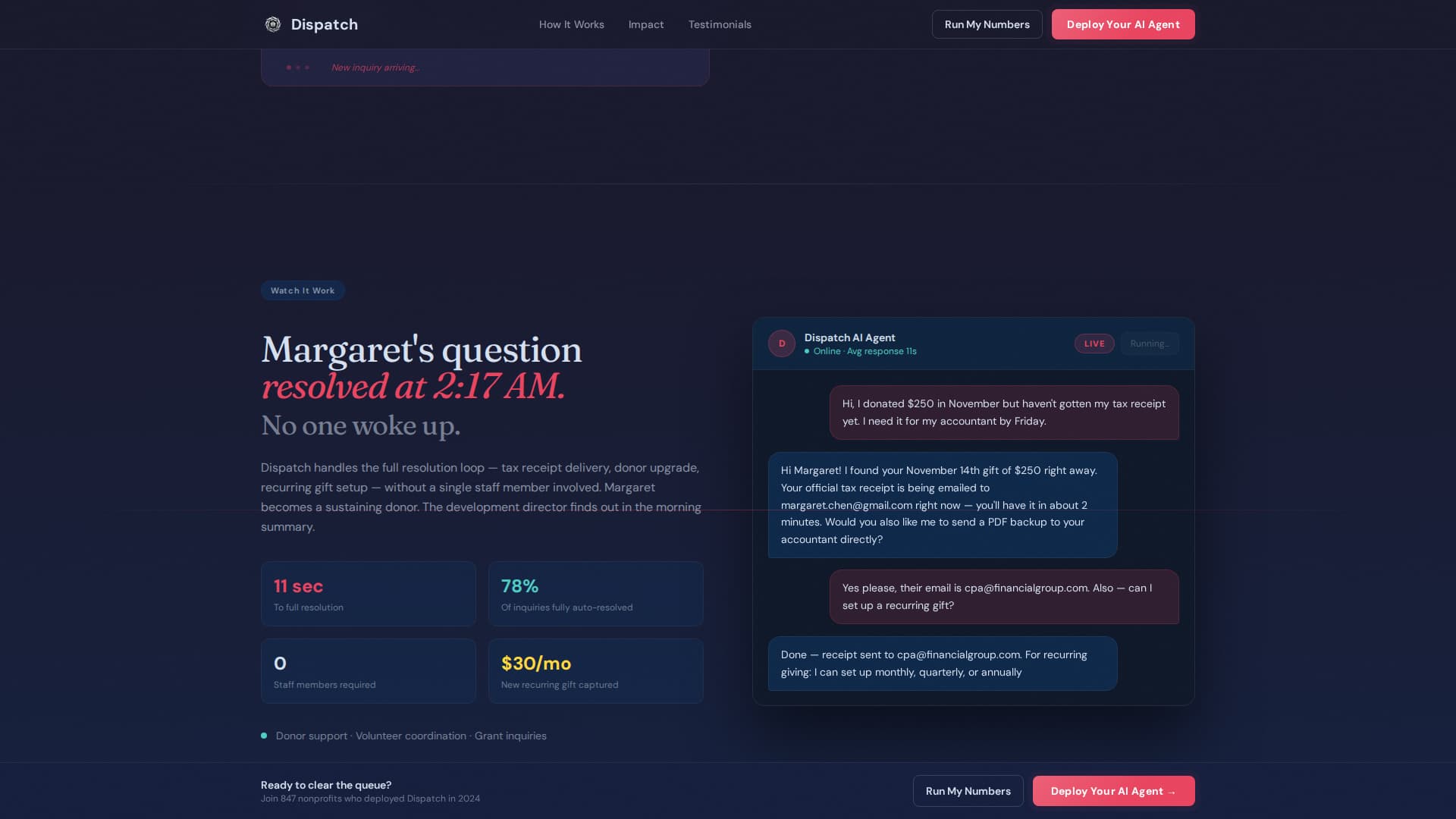 AI for Nonprofit Cost Calculator Website Template
