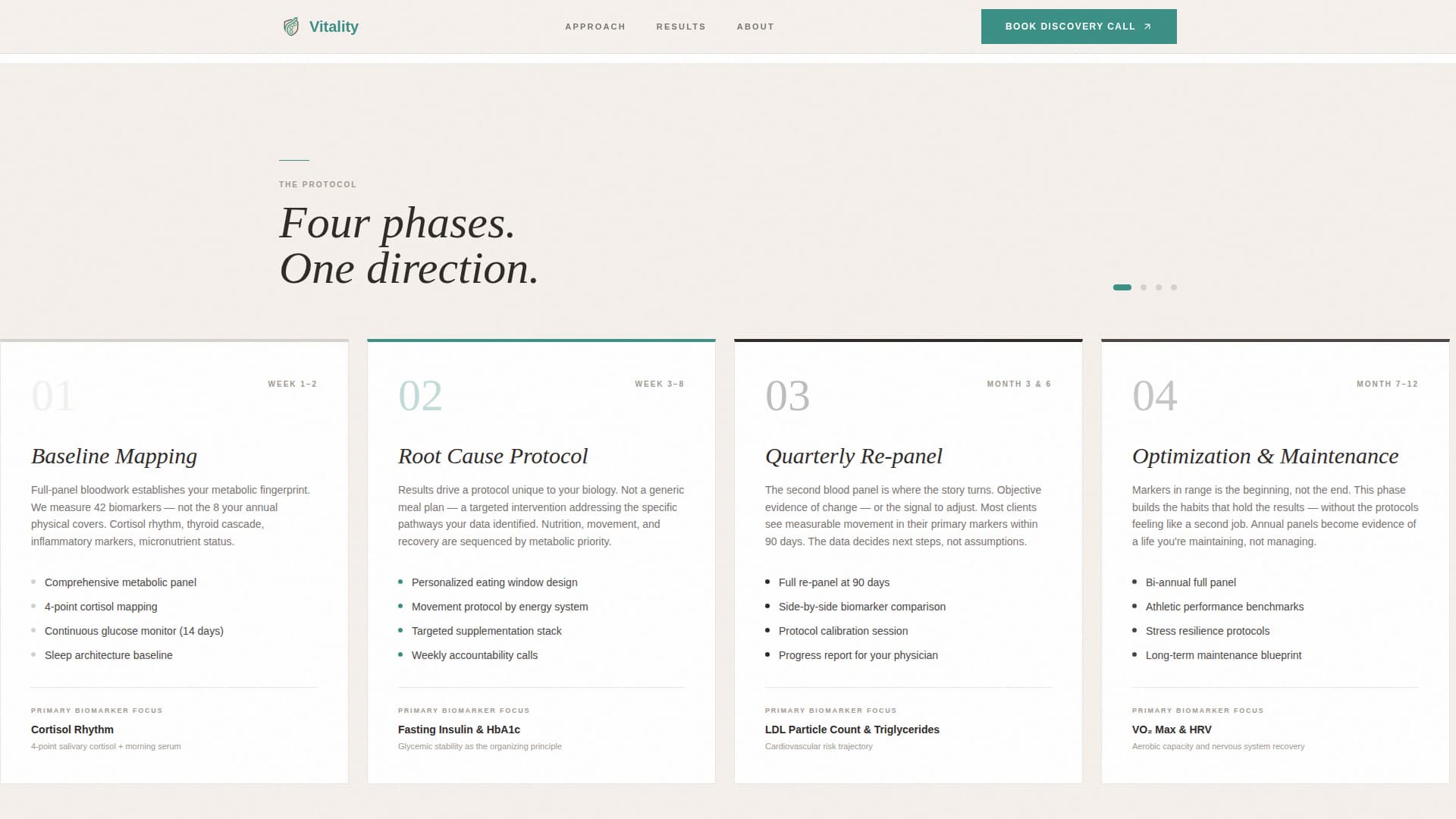 Health Coach Booking Website Template