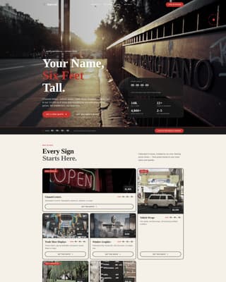 Local Brick & Mortar Business Booking Website Template