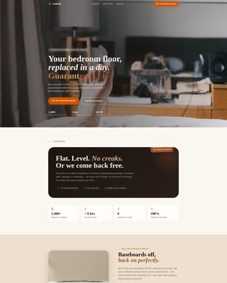 Bedroom Renovation Professional Website Template