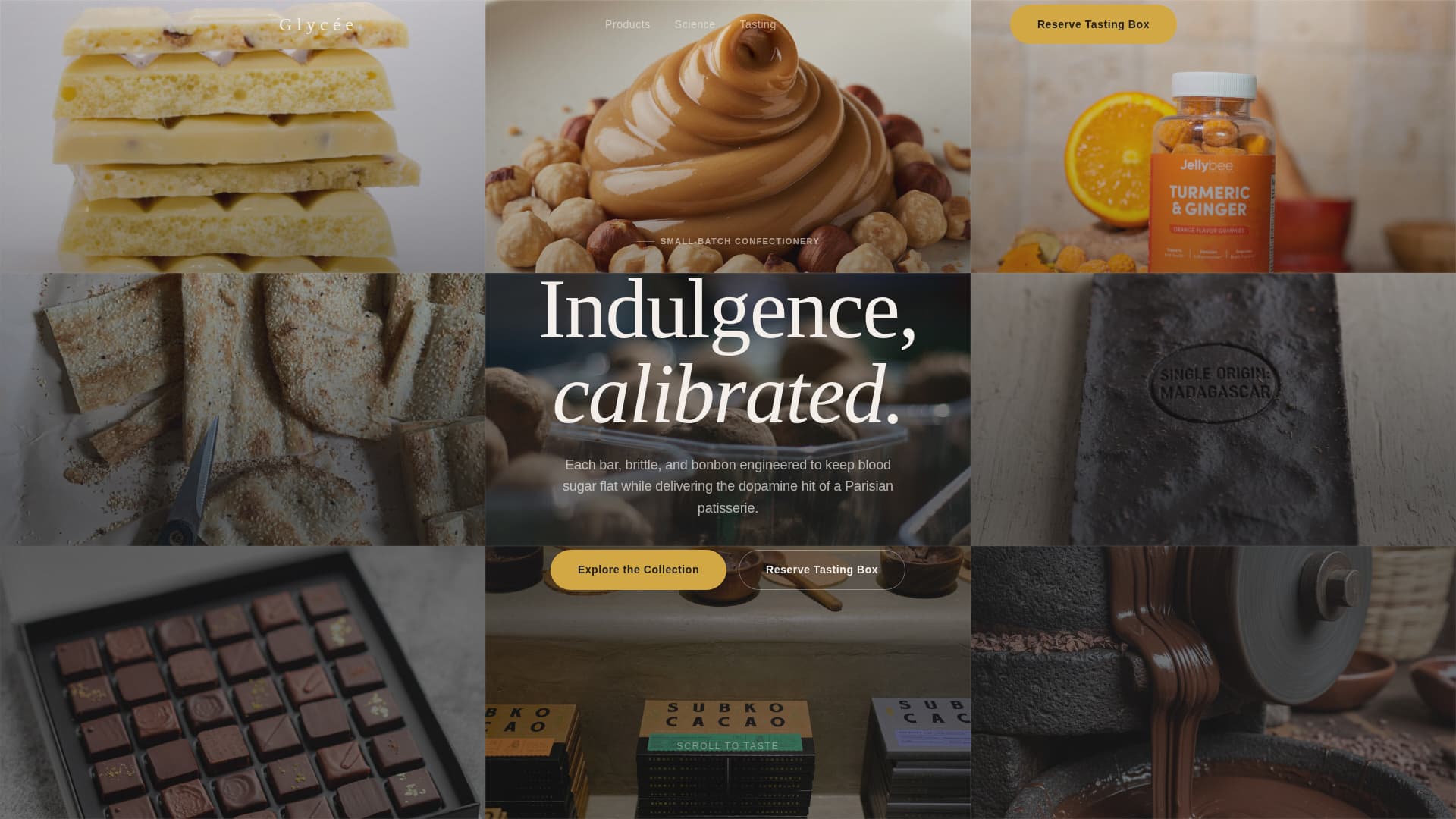 Glyce - Artisan Confectionery Landing Page Template