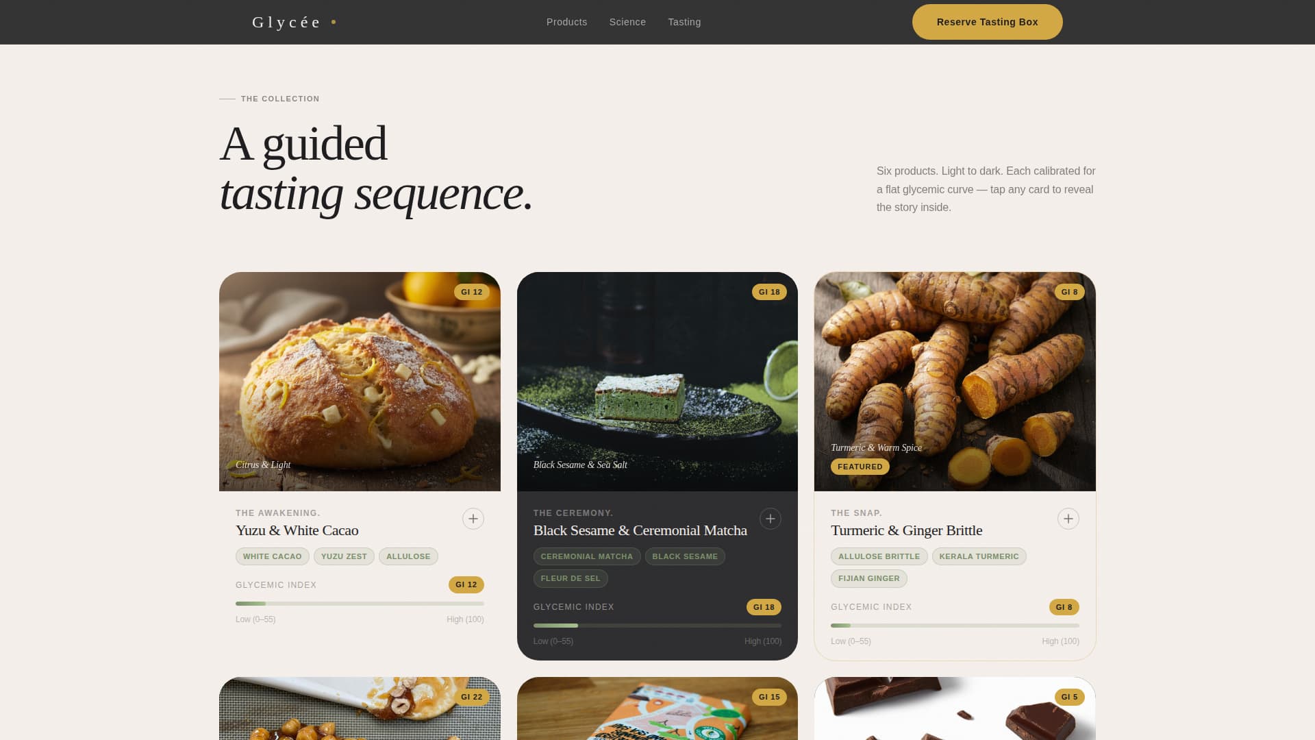 Glyce - Artisan Confectionery Landing Page Template