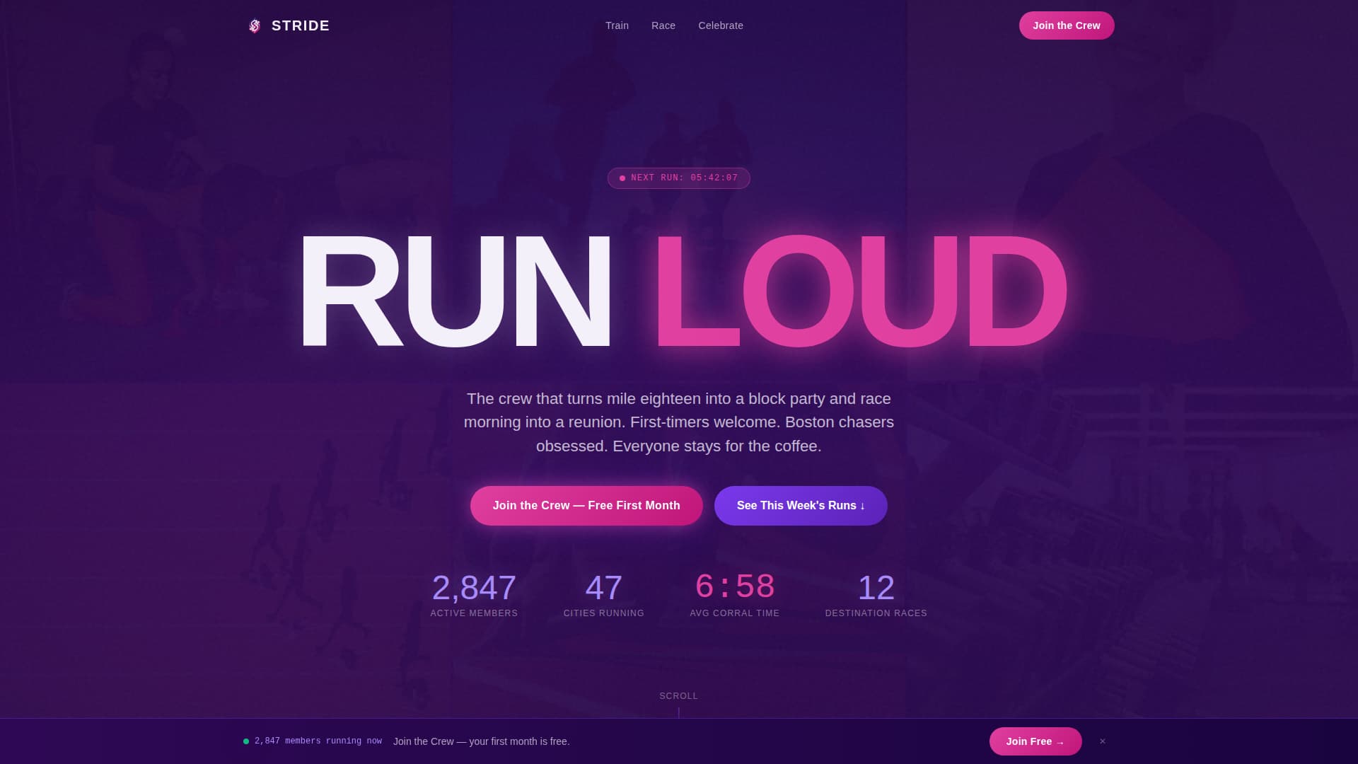Marathon Running Specialist Reviews Website Template