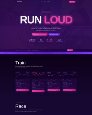 Marathon Running Specialist Reviews Website Template
