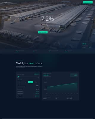 Yield - Immersive REIT Landing Page Template