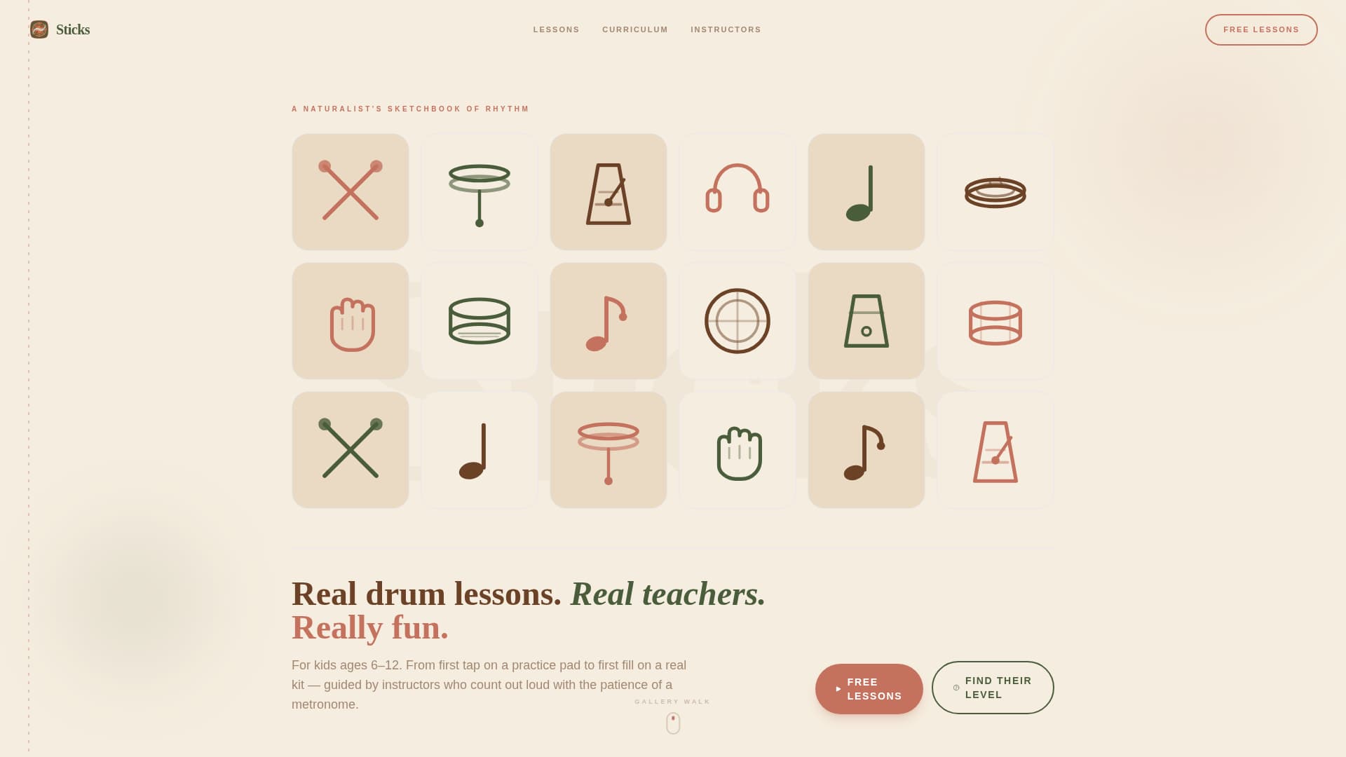 Kids Drums Professional Website Template
