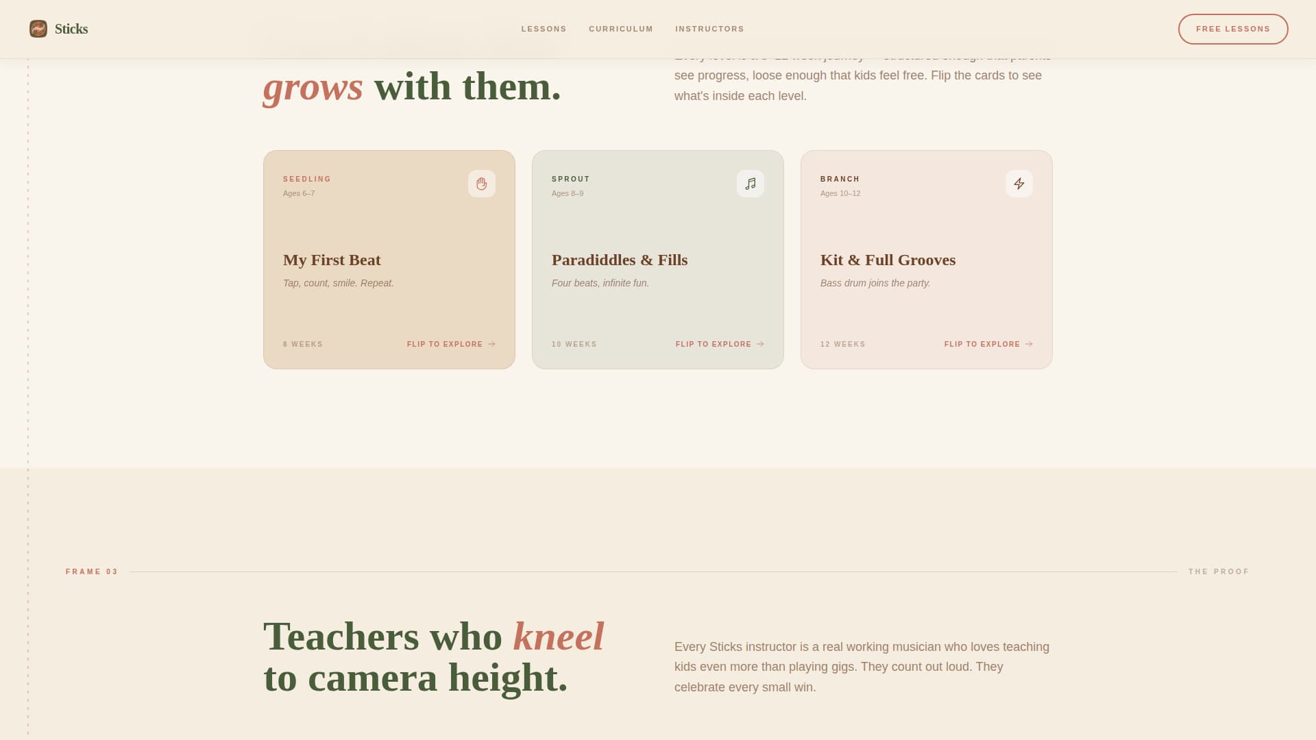 Kids Drums Professional Website Template