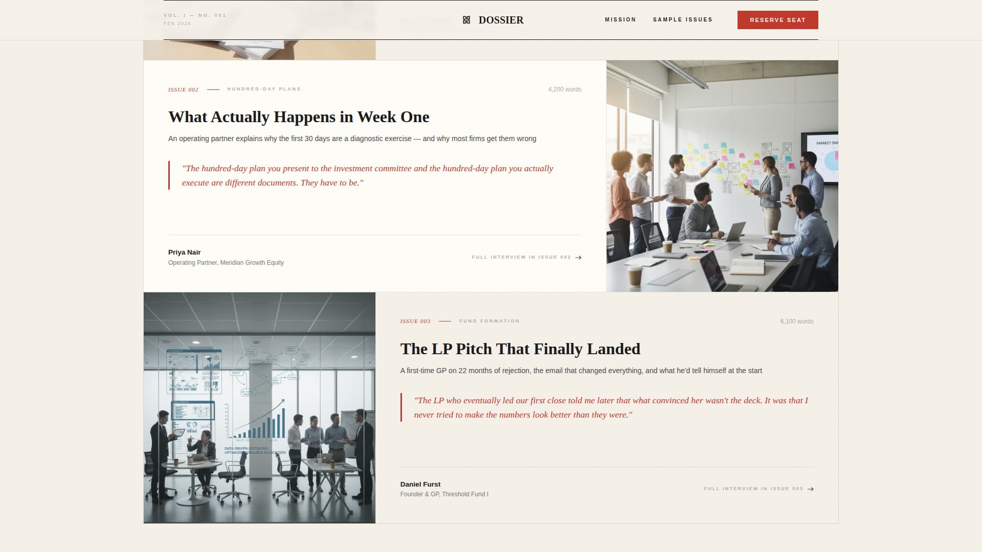 Private Equity Newsletter Pre-Launch Website Template