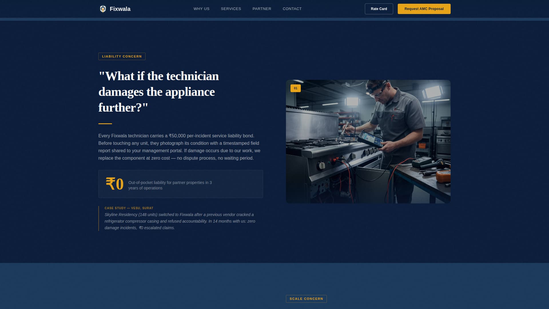Fixwala - Precision Appliance Landing Page Template
