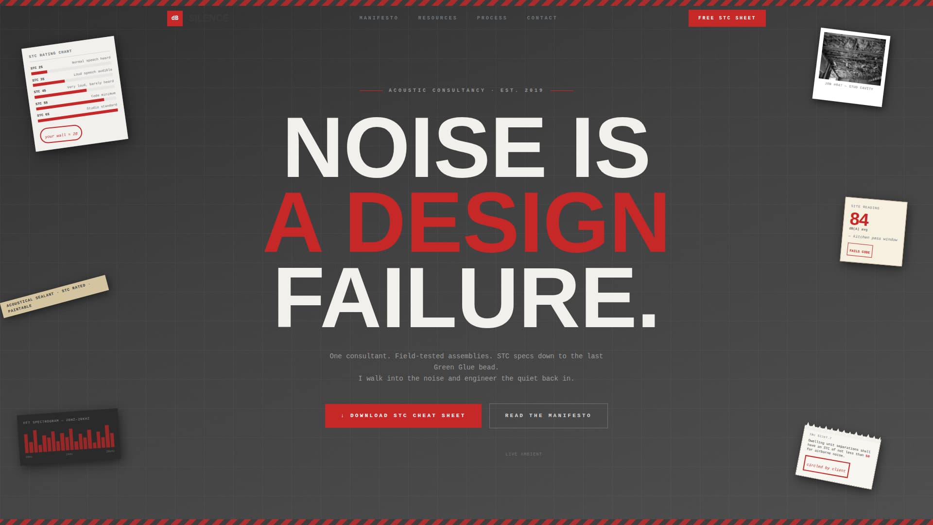 Acoustic & Specialty Design Professional Website Template
