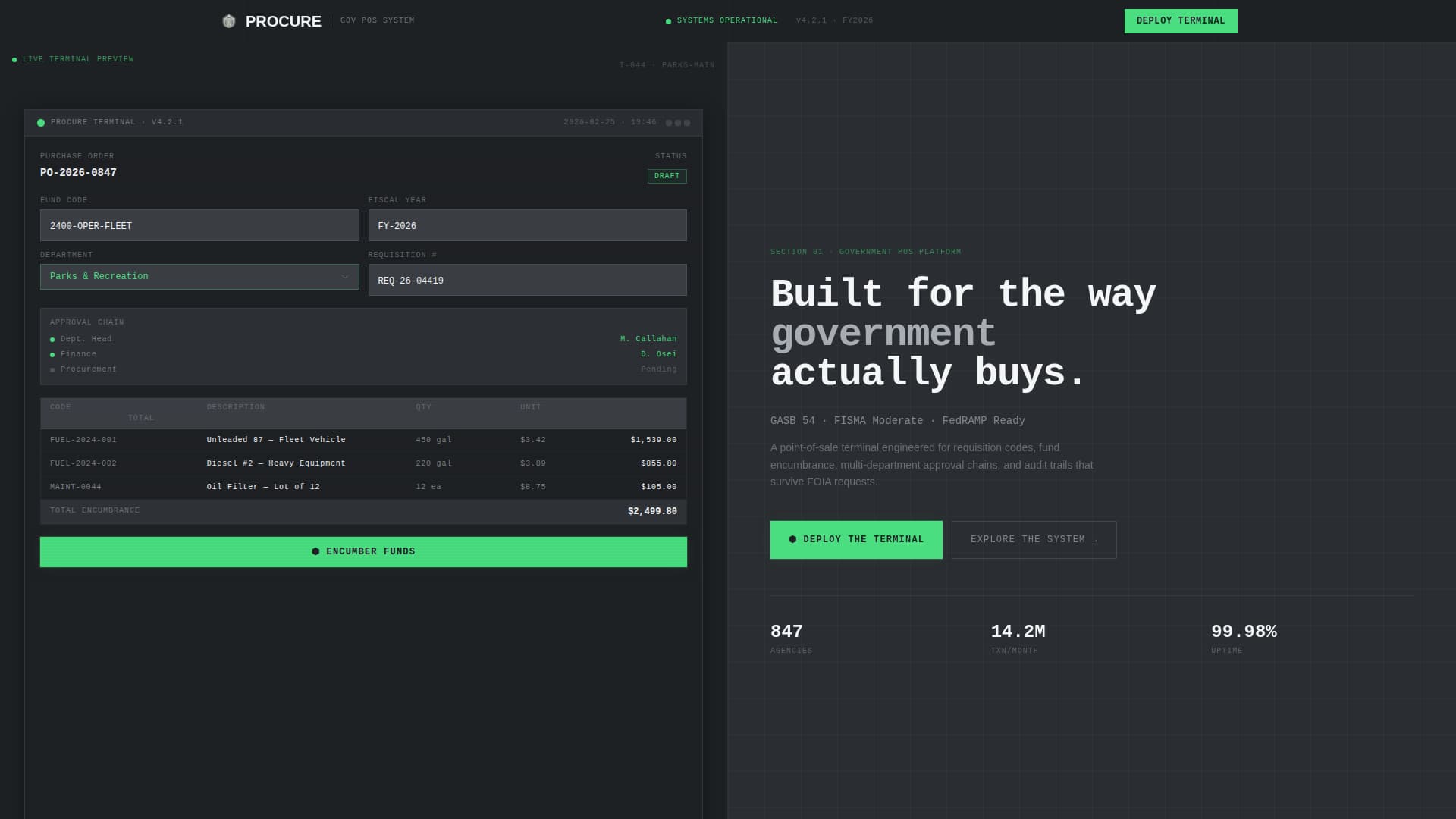 Government Software & SaaS Reviews Website Template