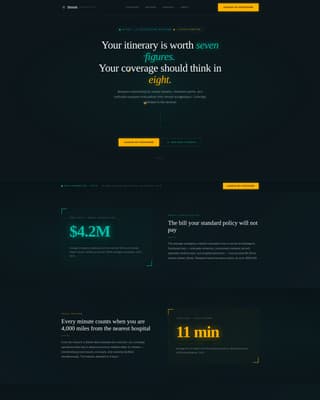 High Net Worth Individual Insurance Booking Website Template