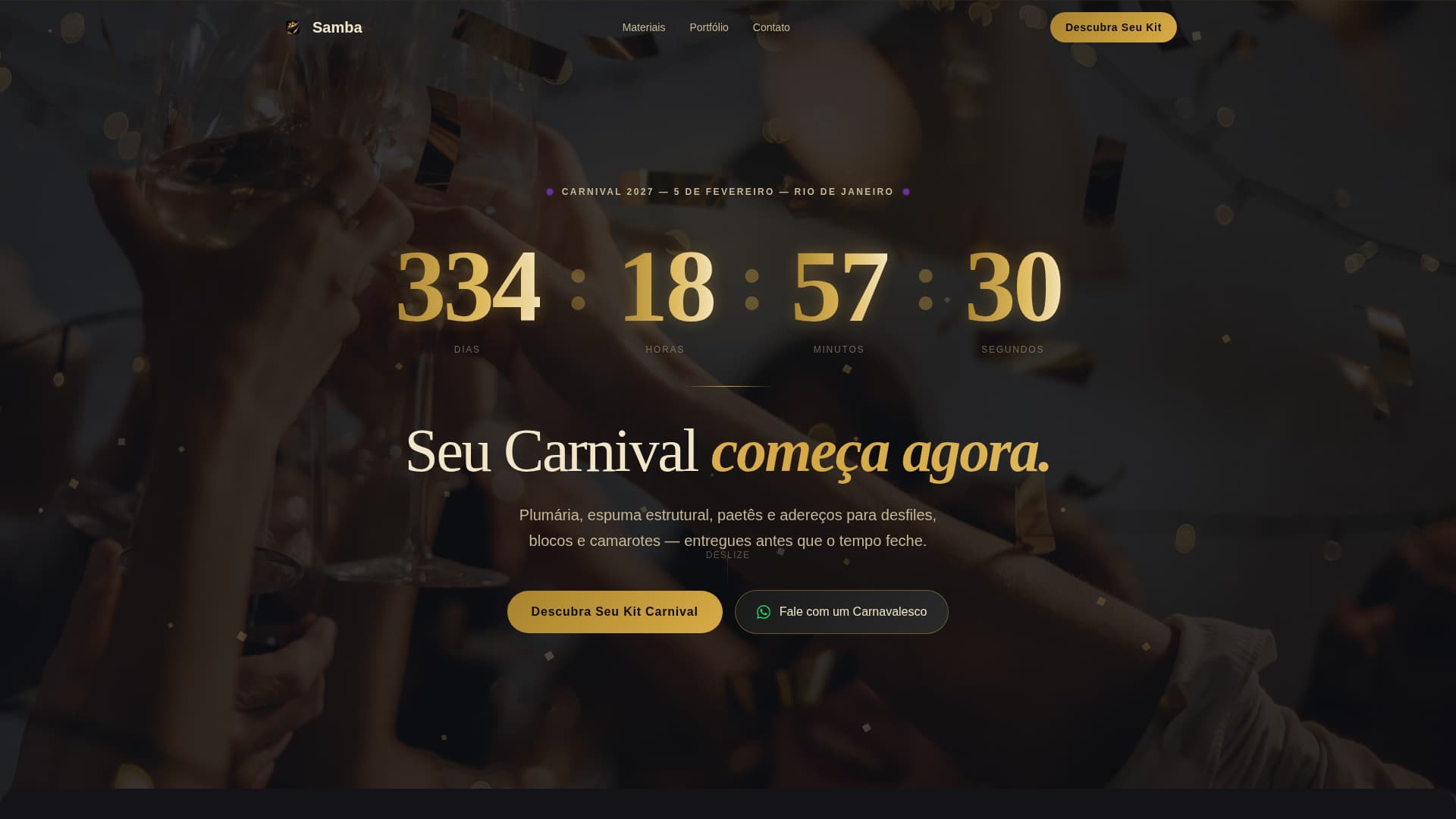Carnival (Brazil) Business Professional Website Template