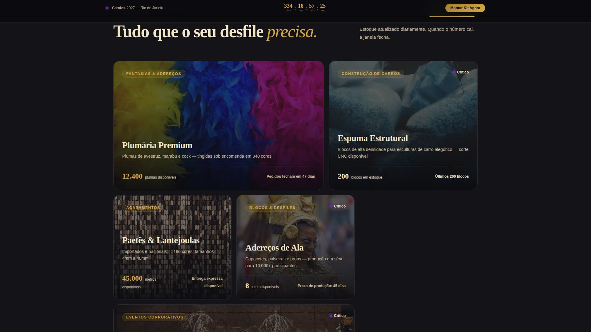Carnival (Brazil) Business Professional Website Template