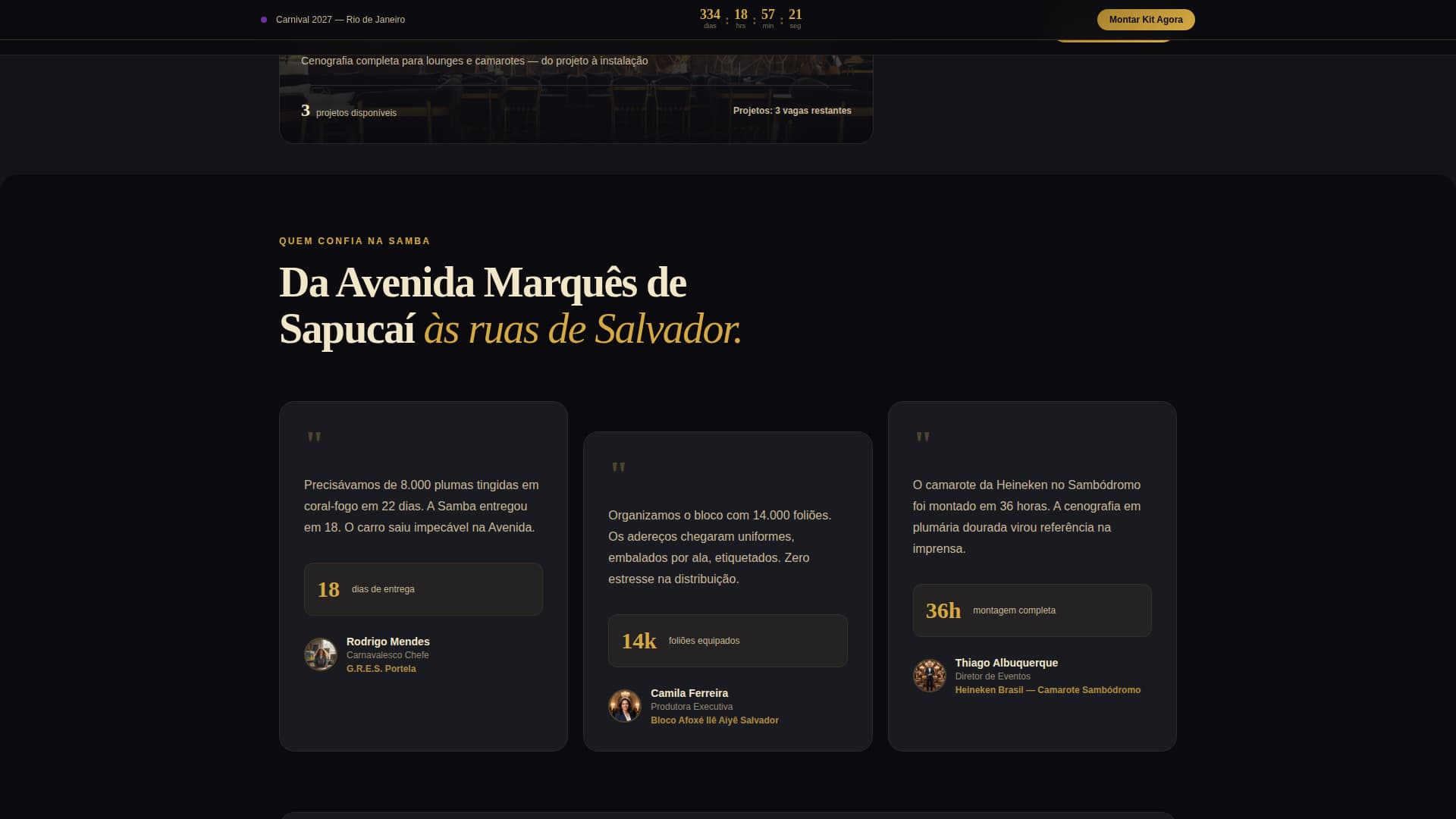 Carnival (Brazil) Business Professional Website Template