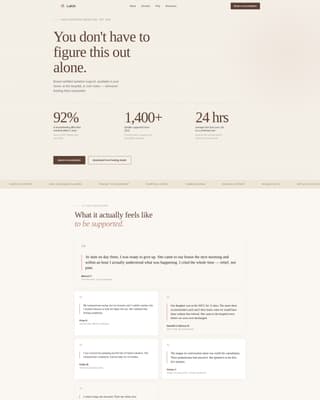 Lactation Consultant Booking Website Template