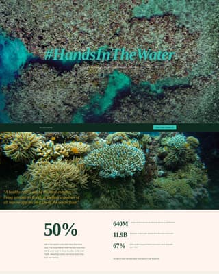 Tideline - Immersive Oceanconservation Landing Page Template