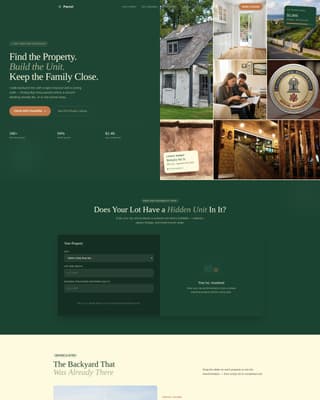Parcel - Trusted Adu Landing Page Template
